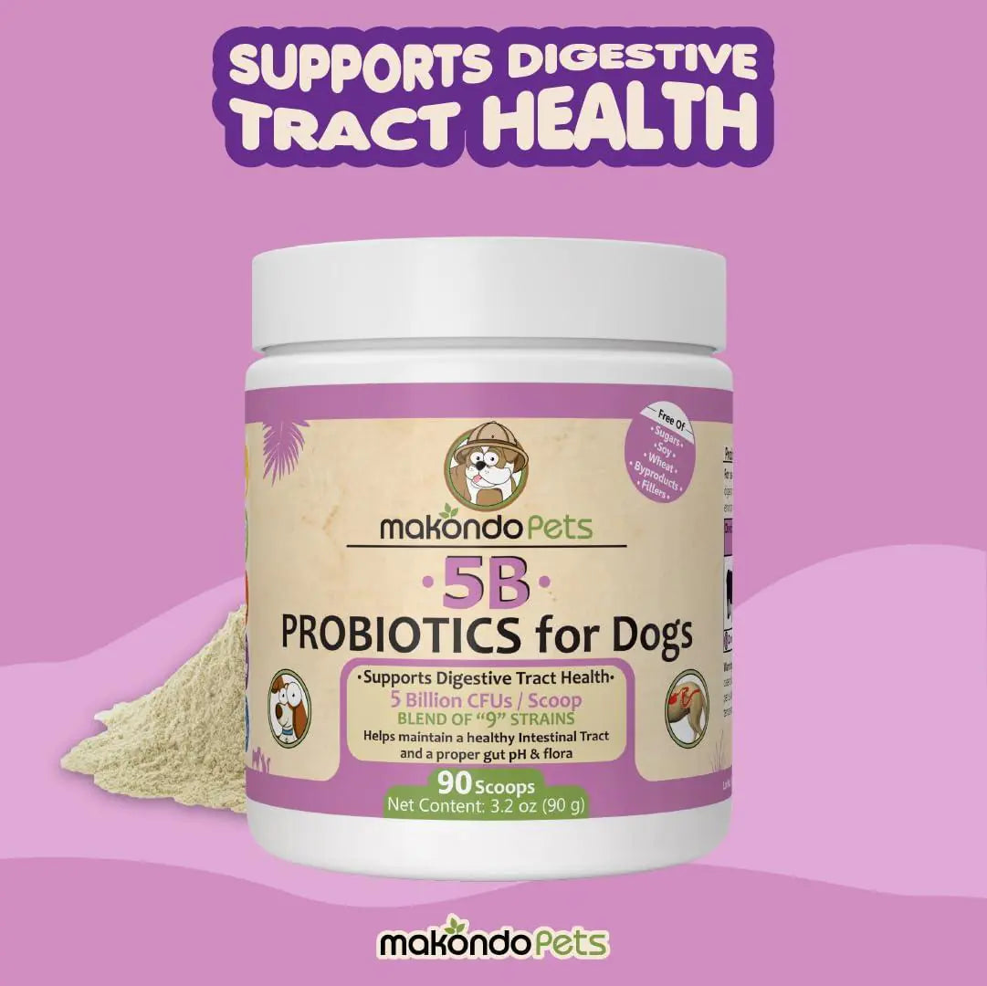 9-Strain Dog Probiotic Powder — 5 Billion CFU, Vet-Formulated