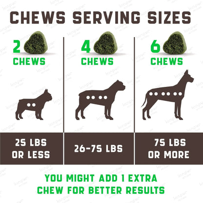 Green Lawn Chews — Stop the Yellow Spots Before They Start