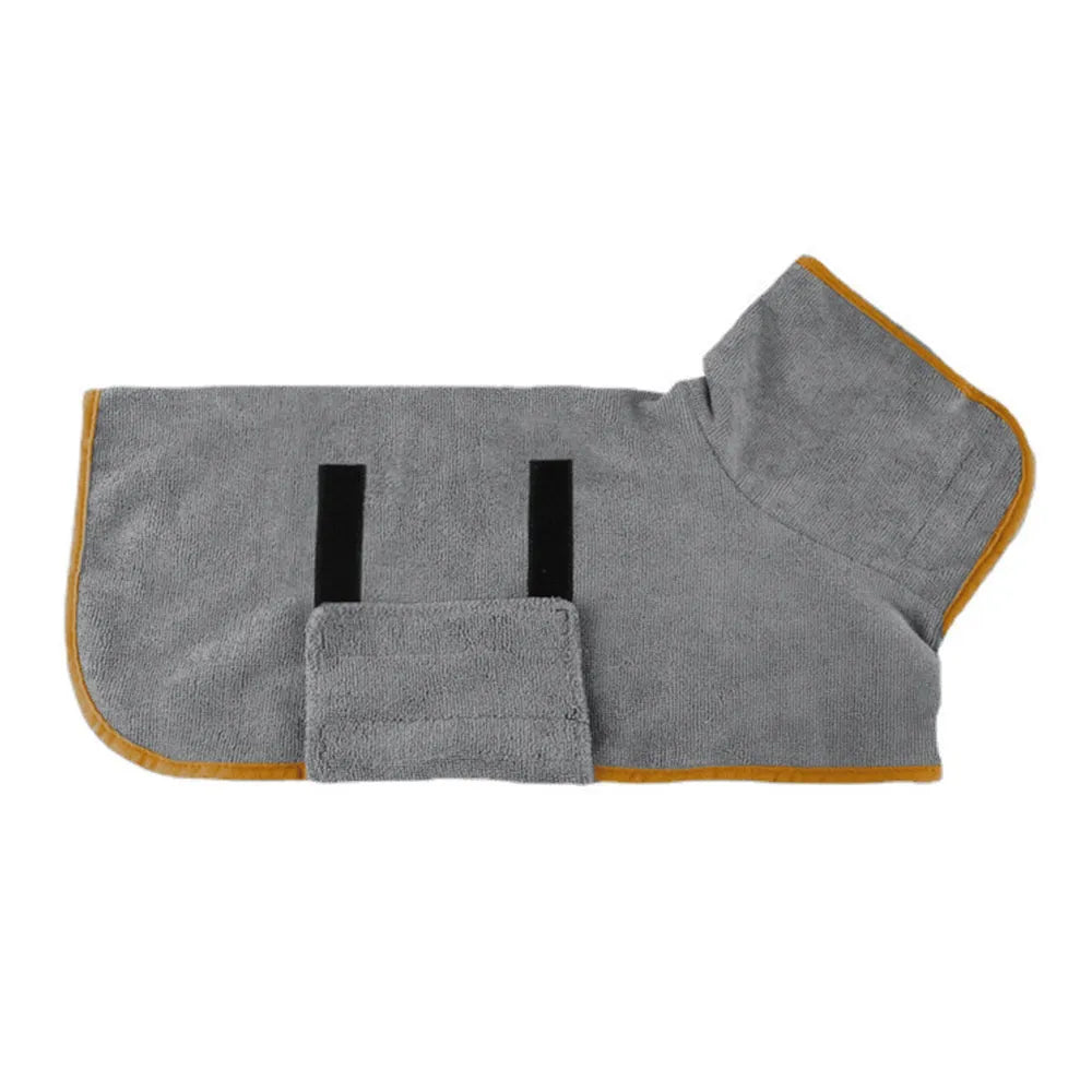 Microfiber Dog Bath Robe — Warm, Dry, Actually Adorable