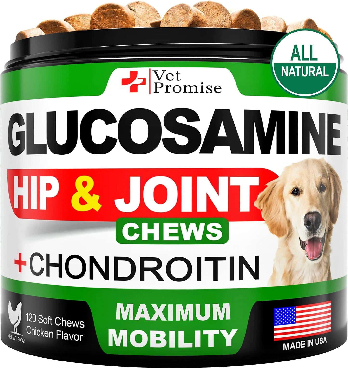 Glucosamine Hip & Joint Chews — 120 Count, Targeted Relief