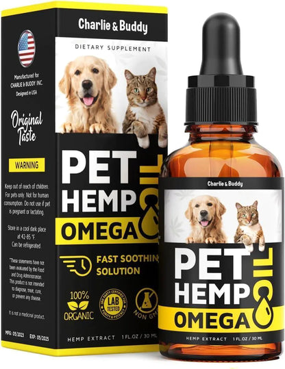 Hemp & Salmon Oil Drops — Omega 3, 6 & 9 in One Pour