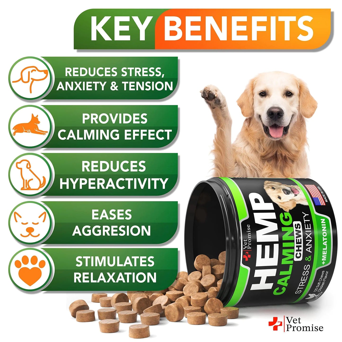 Hemp Calming Chews — For Dogs Who Feel Everything Intensely