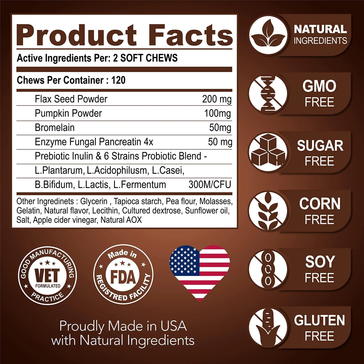 Great Poop Probiotic Chews — High Fiber for Gut Drama Survivors