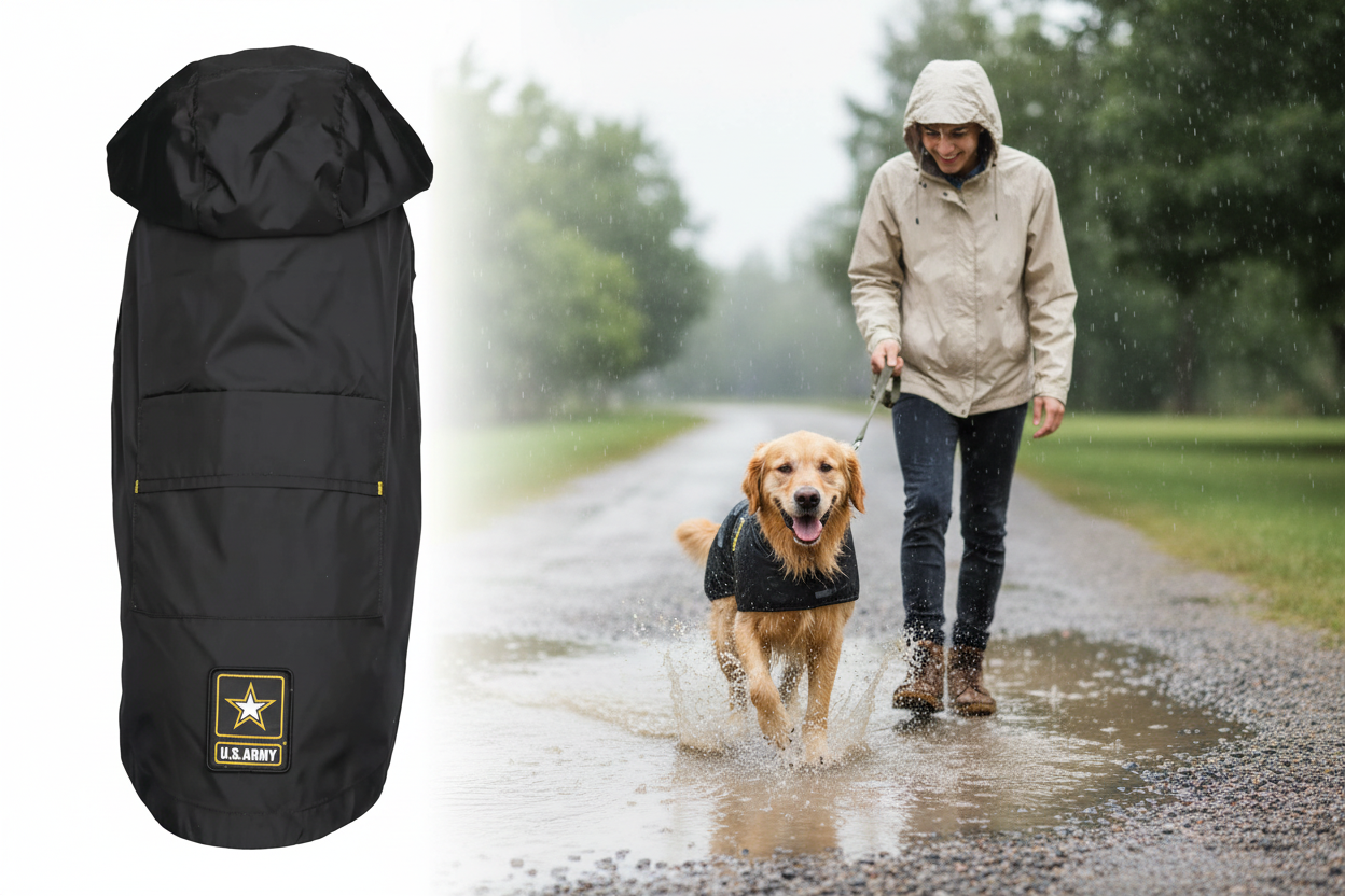 Waterproof Dog Raincoat Banner